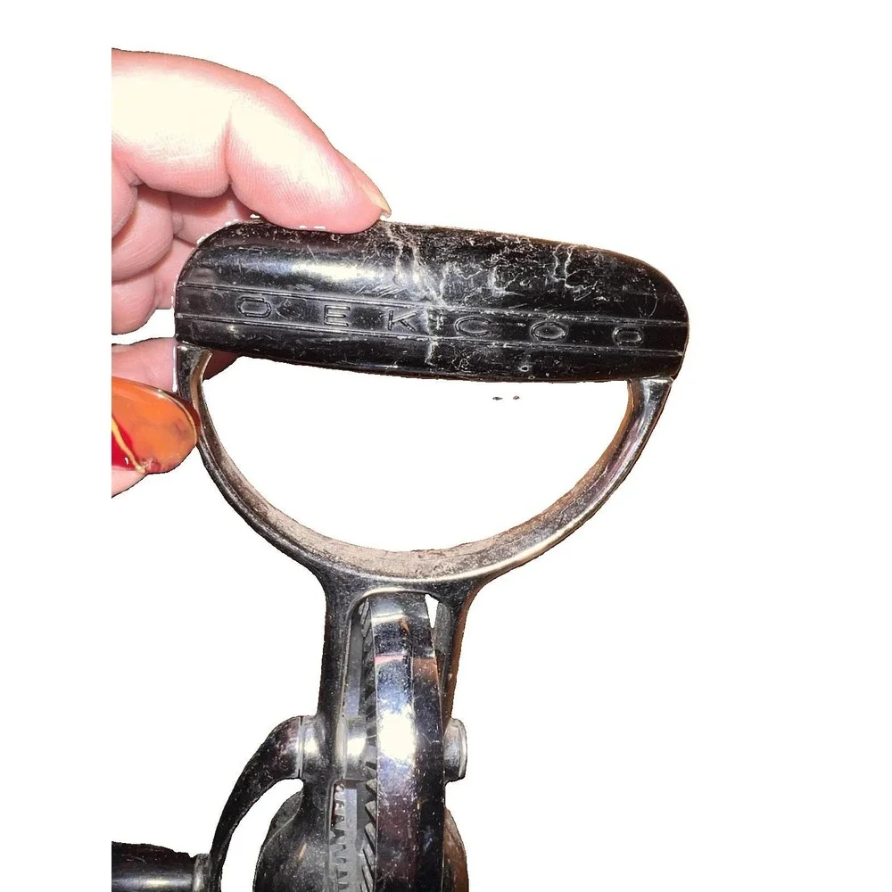 MCM EKCO Hand Crank Egg Beater Stainless USA Vintage Retro Kitchen Mixer 12